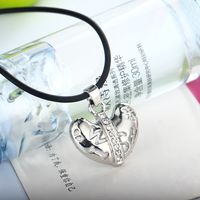 Fashion  Trendy Heart-shaped Letter Necklace main image 4