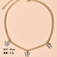 Fashion Simple  Butterfly Pendant Multi-layer Women's Necklace main image 6