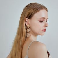 Alloy Long Pearl Earrings main image 3