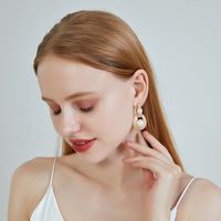 Alloy Geometric Pendant Baroque Earrings main image 5