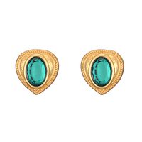 Baroque Alloy Retro Heart Pearl Earrings Wholesale main image 2
