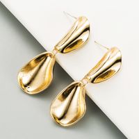 Simple Golden Alloy Fashion Earrings main image 5