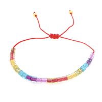 Rainbow Beaded Glass Bracelet main image 2