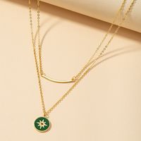Eight-pointed Star Double Necklace main image 3