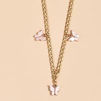 Fashion Simple  Butterfly Pendant Multi-layer Women's Necklace sku image 4
