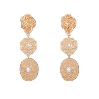 Alloy Long Pearl Earrings sku image 1