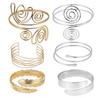 Hot Selling Fashion Geometric Metal Bracelet Set sku image 1