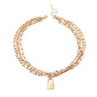 New  Hip-hop Woven Hand-made Pearl Necklace sku image 1