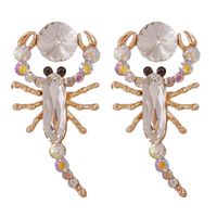 Diamond-studded Scorpion Earrings sku image 1