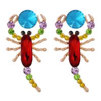 Diamond-studded Scorpion Earrings sku image 2