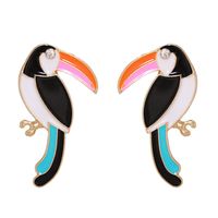 Fashion Cute Birds Diamond Earrings sku image 1