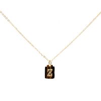 Fashion Square 26 English Letter Pendant Necklace sku image 26