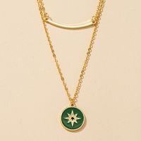 Eight-pointed Star Double Necklace sku image 1