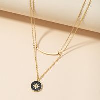 Eight-pointed Star Double Necklace sku image 2
