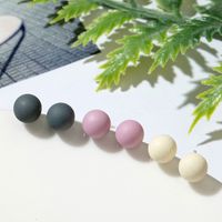 New Colorful Round Ball   Earrings main image 1