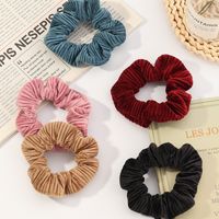 Retro Leopard Spotted Hair Tie Fabric Hair Scrunchies main image 6