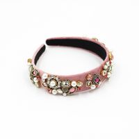 Baroque Inlaid Colorful Rhinestones Headband main image 5