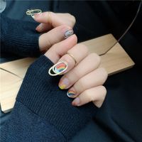 Fashionable Metal Finger Nail Joint Ring main image 3