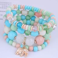 Bohemian Metal Elephant Pendant Multi-layer Bracelet main image 6