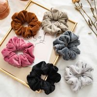 Fashion New  Pure Color Simple Hair Scrunchies main image 5