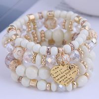 Bohemian Metal Peach Heart Multi-layer Bracelet main image 7