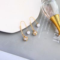 Metal Fashion Opal Pearl Earrings main image 4