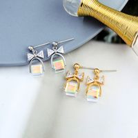 S925 Silver Bowknot Exquisite Earrings main image 5