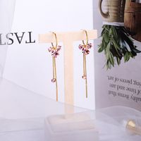 Tassel Long S925 Silver Cute Earrings main image 1