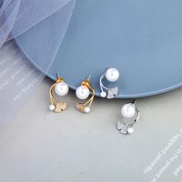 Boucles D&#39;oreilles De Perles De Mode En Argent S925 Exquises main image 1