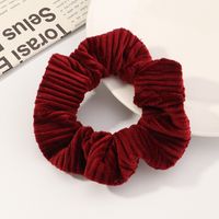 Retro Leopard Spotted Hair Tie Fabric Hair Scrunchies sku image 2