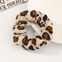 Retro Leopard Spotted Hair Tie Fabric Hair Scrunchies sku image 6