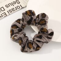 Retro Leopard Spotted Hair Tie Fabric Hair Scrunchies sku image 7