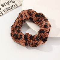 Retro Leopard Spotted Hair Tie Fabric Hair Scrunchies sku image 8