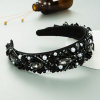 Crystal Pearl Beaded Diamond Headband sku image 1