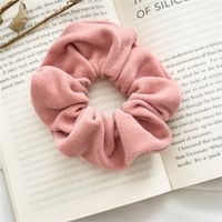 Simple Pure Color Woolen Hair Scrunchies sku image 1