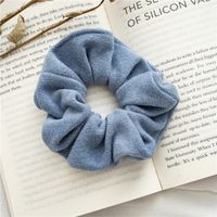 Simple Pure Color Woolen Hair Scrunchies sku image 2