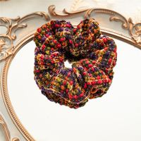 Retro Woolen Yarn Handmade Hair Scrunchies sku image 2