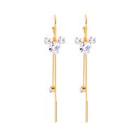 Boucles D&#39;oreilles Mignonnes En Argent S925 Tassel Long sku image 1