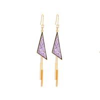 Long Triangle Tassel Earrings sku image 1