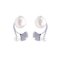 Boucles D&#39;oreilles De Perles De Mode En Argent S925 Exquises sku image 2