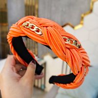 Hand-woven Retro Fold Twist Braid Headband sku image 6