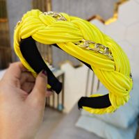 Hand-woven Retro Fold Twist Braid Headband sku image 10