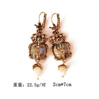 Blue Green Symphony Insect Shape Silver Needle Earring sku image 5