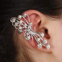 Korean Fashion Butterfly Hollow Diamond Ear Bone Clip sku image 2