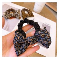 French Leopard Print Hair Scrunchies main image 5