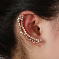 Korean  Full Diamond Crystal Ear Clip main image 5