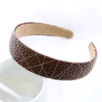 Simple  Texture Pu Leather Headband sku image 7
