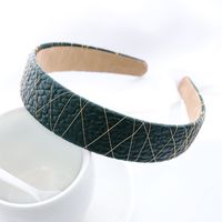 Simple  Texture Pu Leather Headband sku image 9