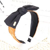 Ethnic Embroidery Lace  Floral Bowknot Fabric Hairband sku image 4