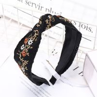 Ethnic Embroidery Lace  Floral Bowknot Fabric Hairband sku image 1